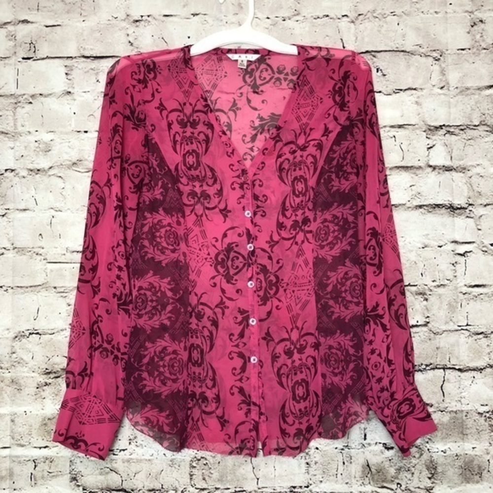 CAbi 254 Paisley Baroque Premiere Blouse‎ Small